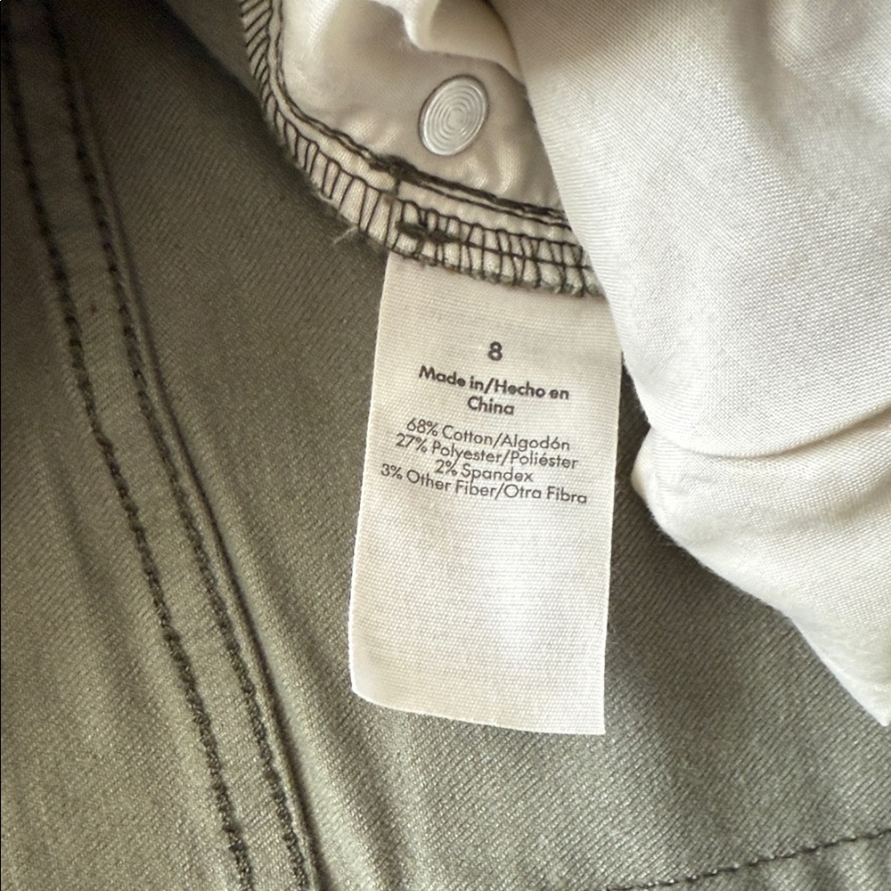 Olive Flare Cargo Pants - Picture 5 of 7